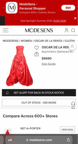 Red dress OSCAR DE LA RENTA