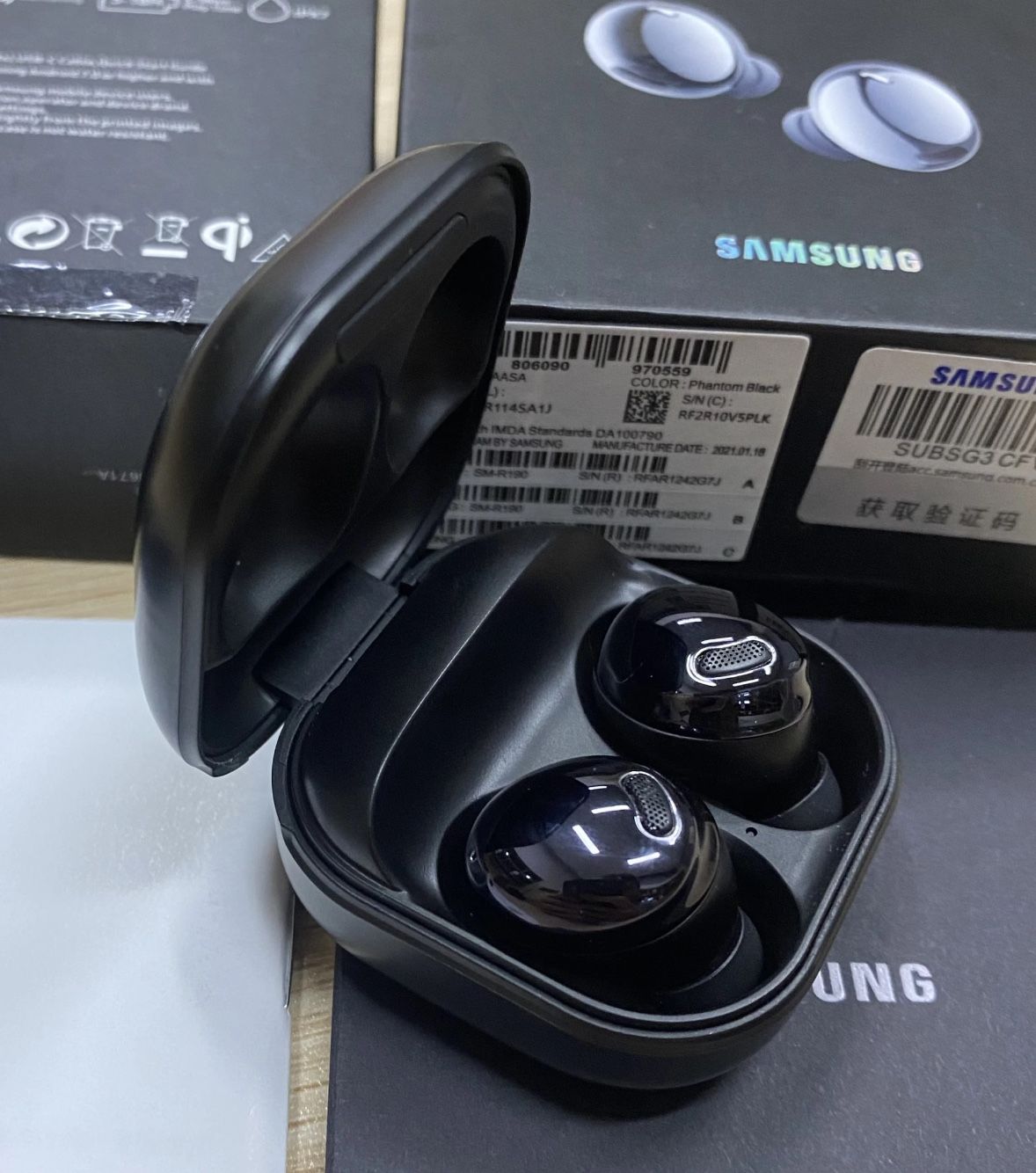 Information Earbuds Box Samsung Galaxy Buds Pro SM R190 True