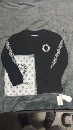 Black chrome hearts long sleeve size medium