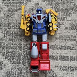 Construction Vehicles Transform Robot Toys  5 in 1 Trucks Gifts for Boys Girls