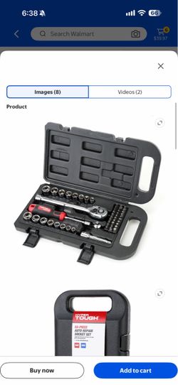 Hyper Tough 55-Piece Auto Repair Socket Set