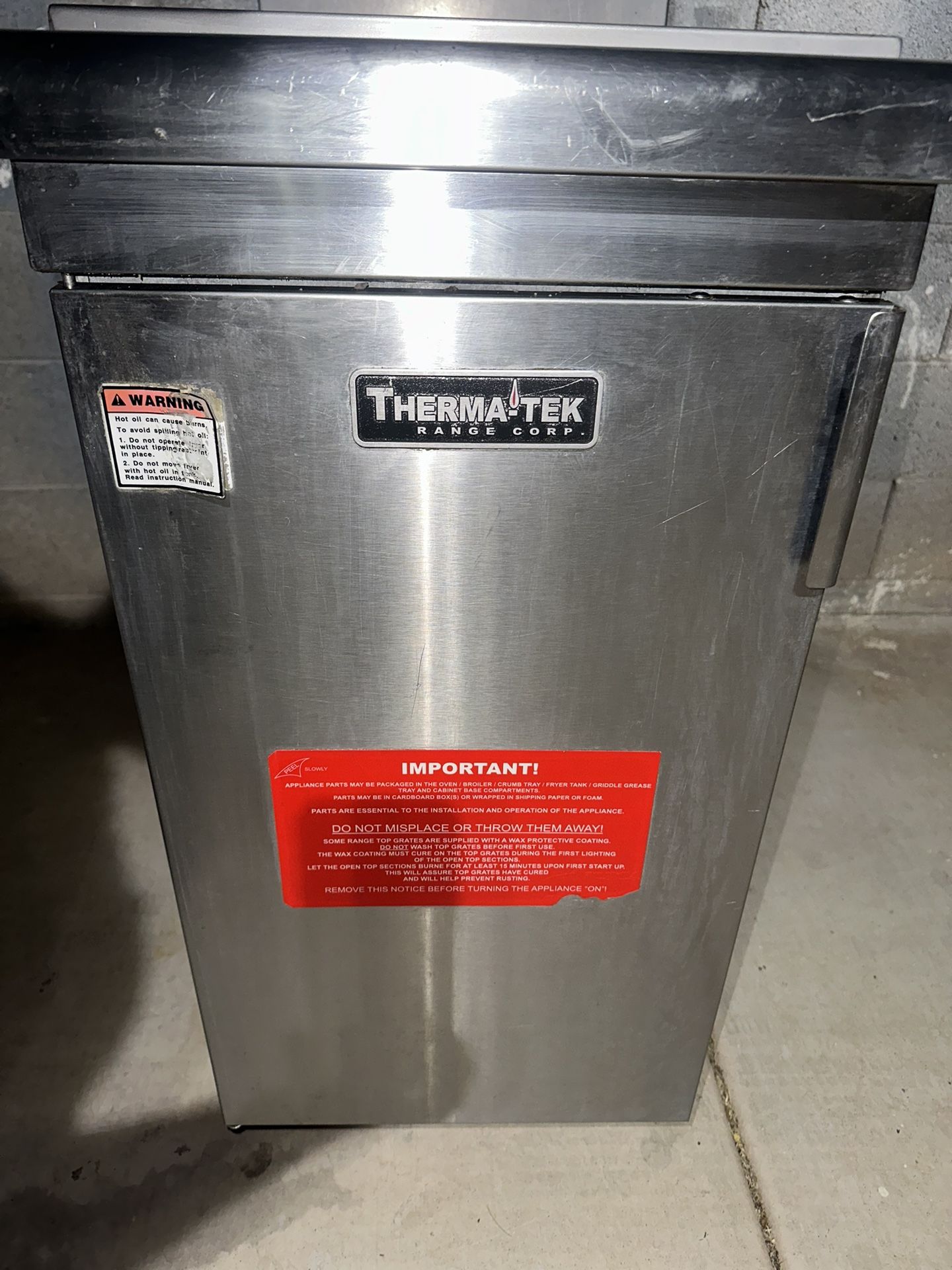 Therma-tek Commercial Gas Fryer