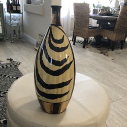 Exotic Vase Zebra Print.