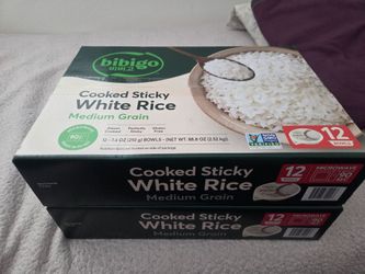 Bibigo cooked sticky white rice boxes of 2