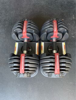 BowFlex SelectTech 552 Adjustable Dumbbells… Home Gym Fitness…. $250 Price Is Firm!!!