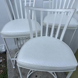 3 Metal High Chairs 