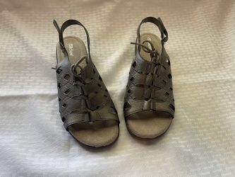 Cobbie Cuddlers, Silver-grey, Ladies Sandals, Size 9W
