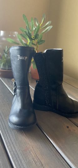 Kids Toddler juicy couture Black Boots Size 5