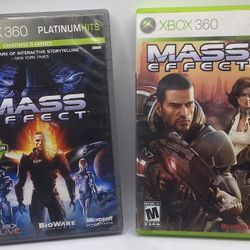 BUNDLE PACK OF 2 Xbox 360 MASS EFFECT 1&2 (TESTED!)