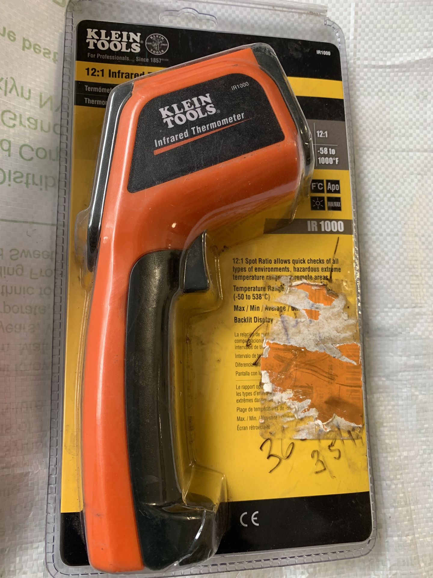 Klein Tools Ir1000 Infrared Thermometer