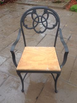 Vintage Brown Jordan dining arm chairs