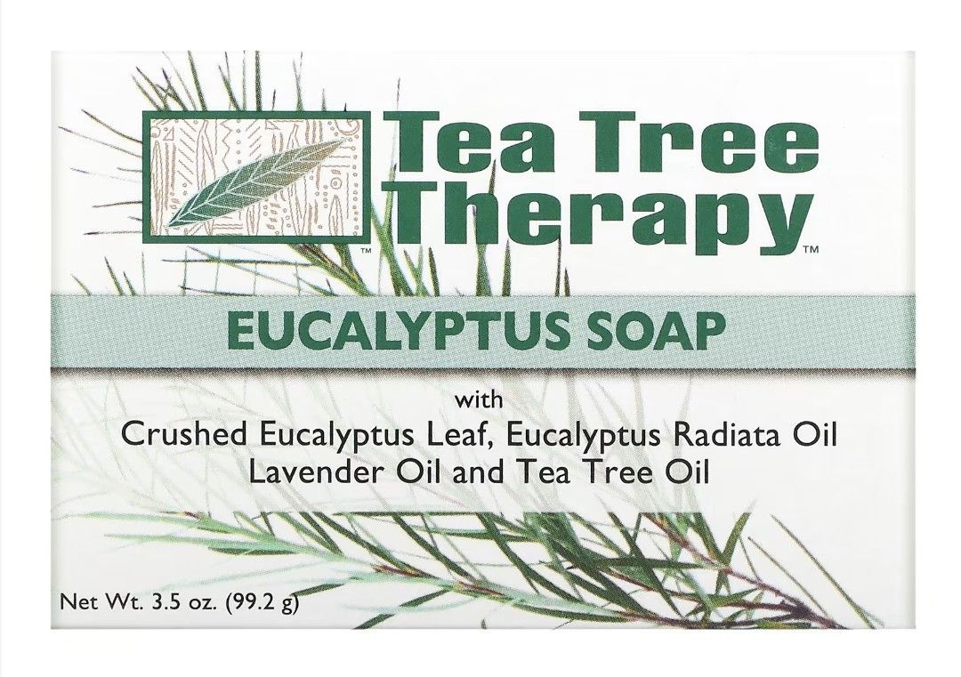 Tea Tree Therapy Vegetable Base Bar Soap, Eucalyptus X 5