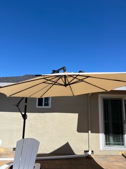 10 ft Patio Umbrella with weighted sand base