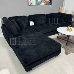 Black , Grey Cream 4 Piece Sofa Sectional 