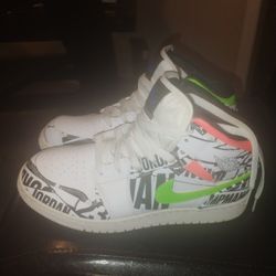Jordan Air1 Mid  Over Print Logos