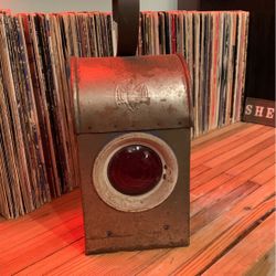 Vintage English Railroad Lamp/London Bat