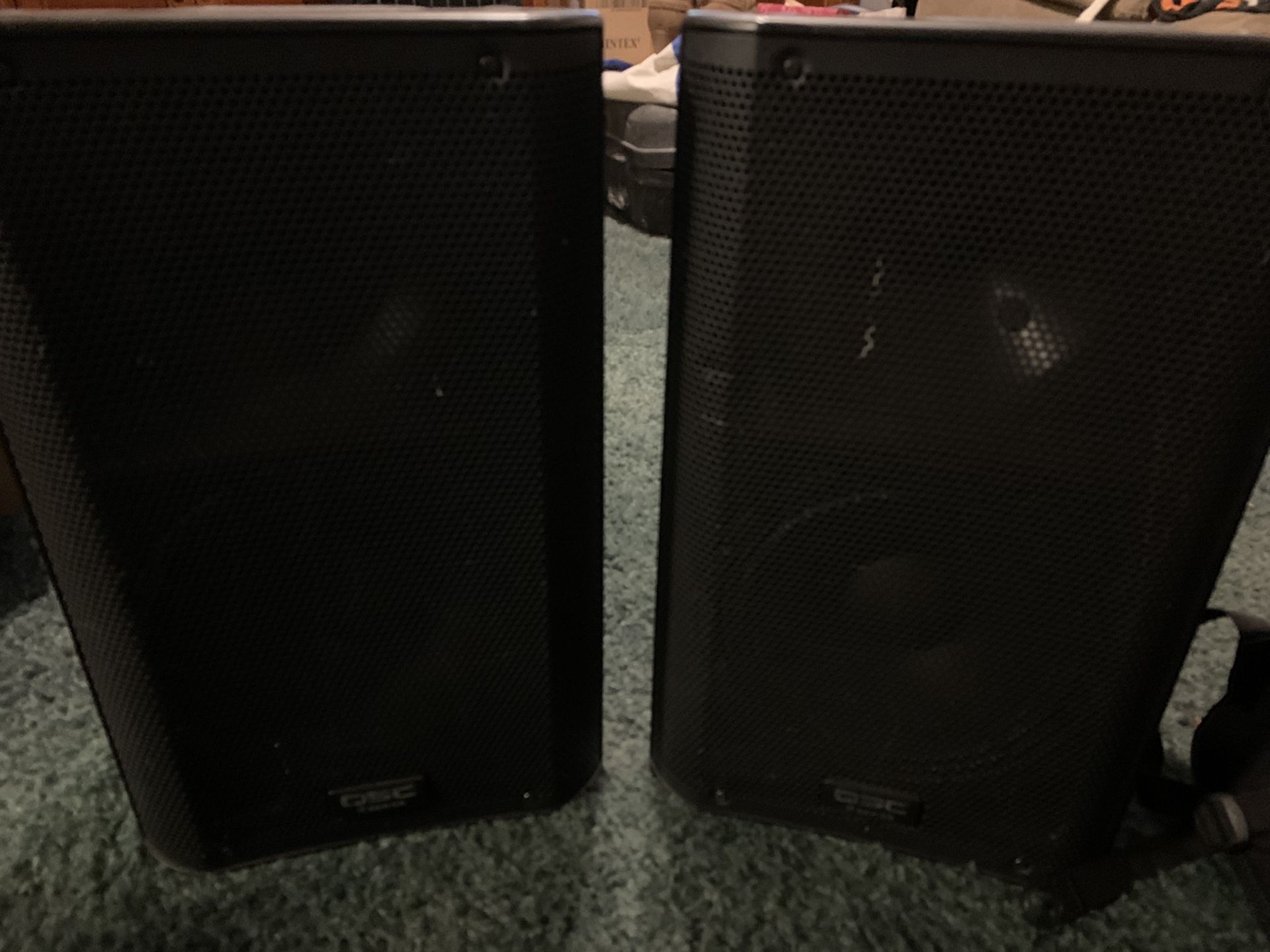 QSC Powered pro speakers