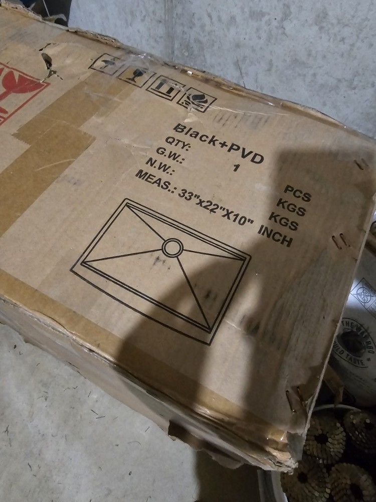 Black Sink New In Box