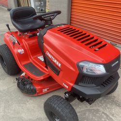Needs Belt,,CRAFTSMAN T100 36-in 11.5-HP Gas Riding Lawn Mower $1400.00 !!!!!AFFIRMED!!!!!