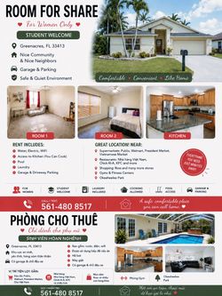 Room for share in Greenacres
