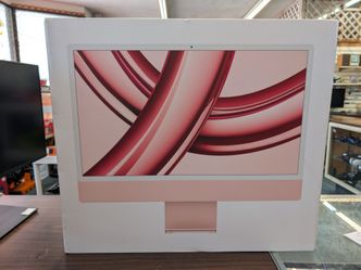 Apple iMac MQRD3LL/A 24" 2023 M3 Chip, 8GB Ram, 256GB SSD Pink Sealed!! New!!