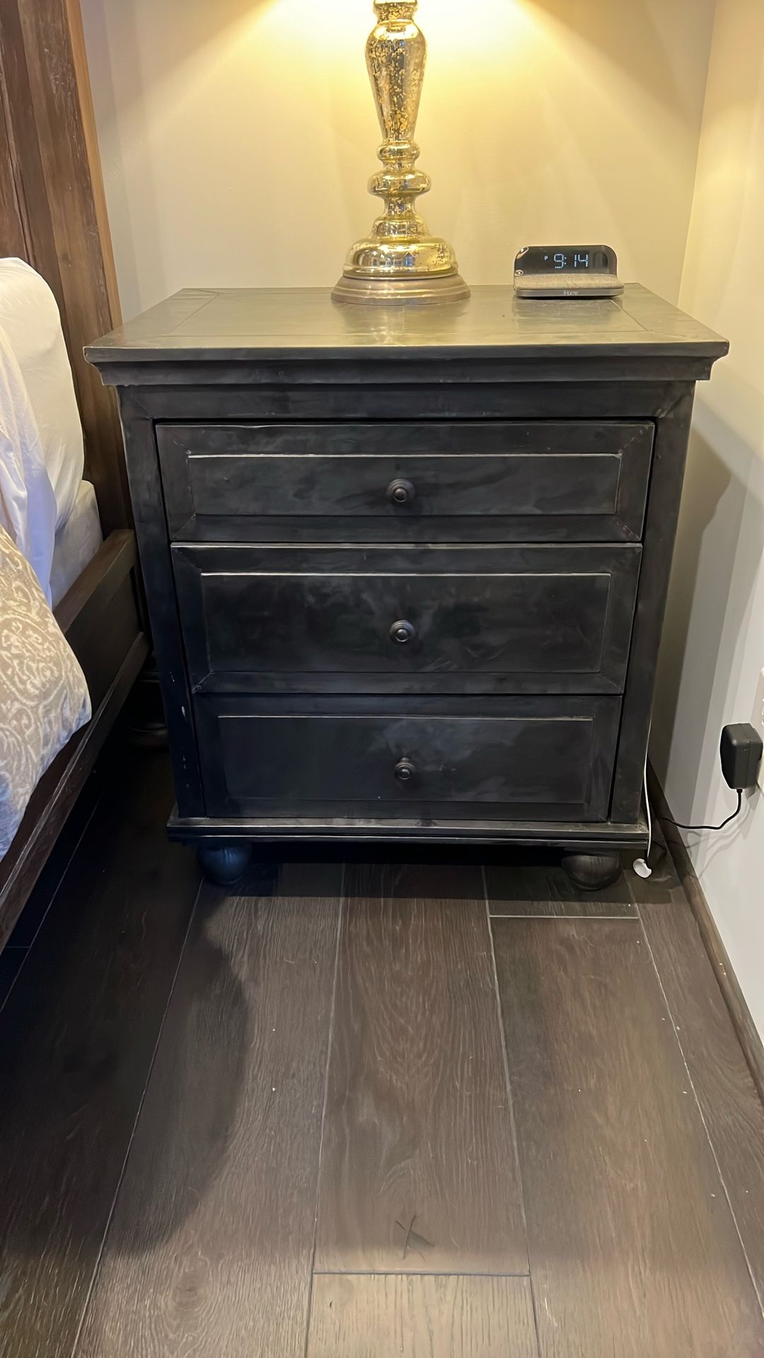 Restoration Hardware Zinc Night Stand