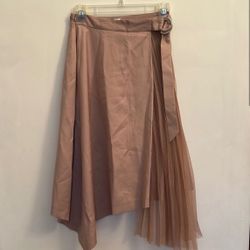 Asymmetrical Pleated Skirt