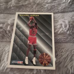 Michael Jordan Trading Card (Fleer 224)