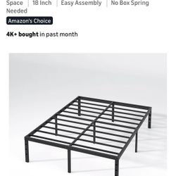 18” Full Size Platform Bed Frame 