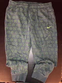 Men Nike Sportswear Club Fleece Joggers All Over Print Monogram Green