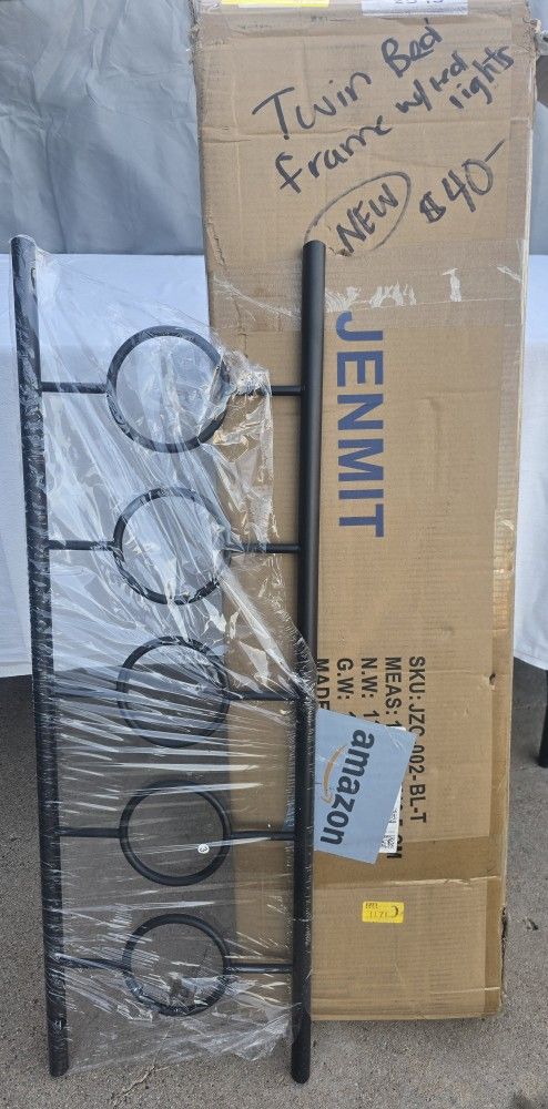 Twin bed frame with led lights