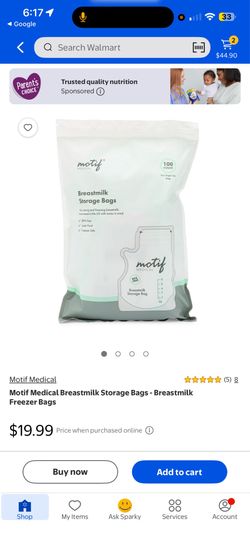 motif breast milk storage bags