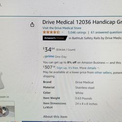 Drive Medical 12036 Handicap Grab Bar