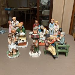 9 Norman Rockwell Figurines