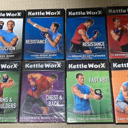 KettleWorx Six Weeks Body Transformation DVD 8 Disk Set