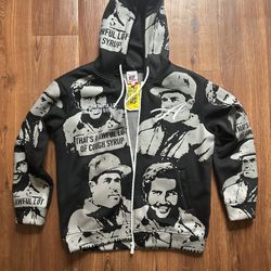 That's A Awful Lot Of Cough Syrup black zip up hoodie #cartel #streetwear