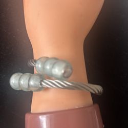 3 beaded bracelet Adjustable Twist Cable Cuff Bangle accessory wire knot unisex