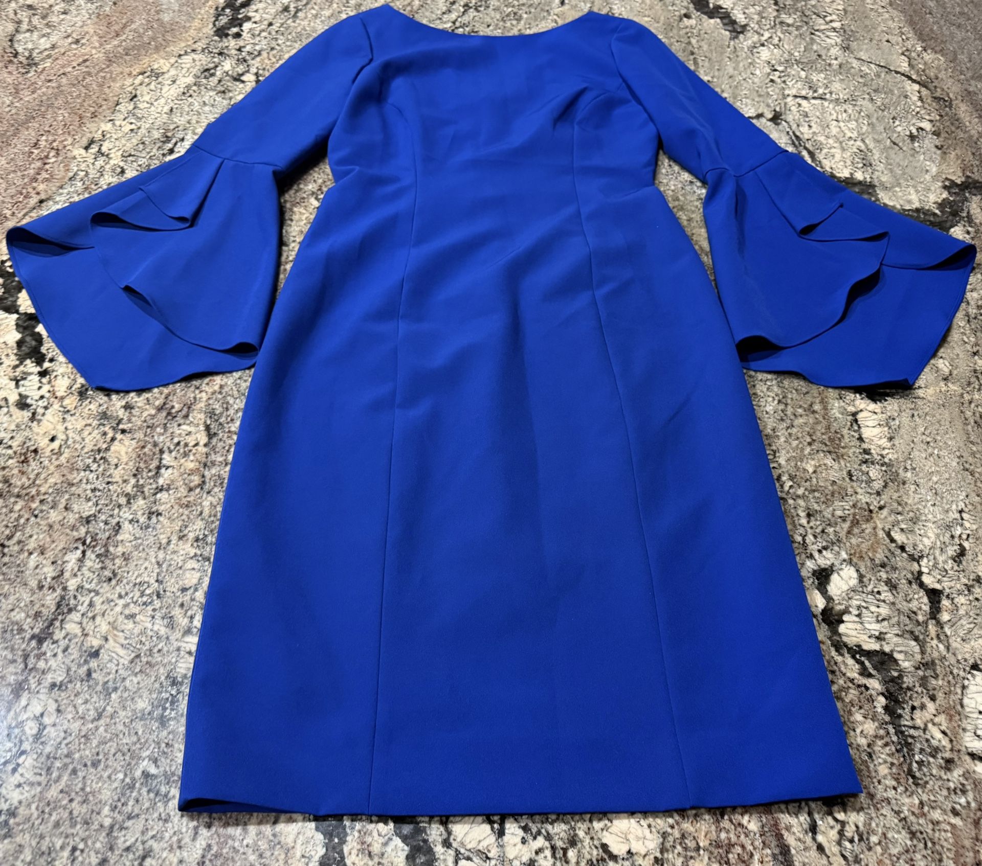 ANTONIO MELANI WOMEN’S SIZE 4 HOLIDAY, FORMAL, DRESSY, CHRISTMAS,  WEDDING MOTHER OF THE BRIDE Royal Blue DRESS Like New 