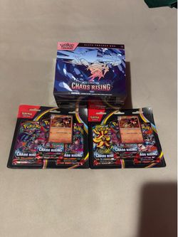 Pokémon Chaos Rising ETB & 3-Pack Blisters