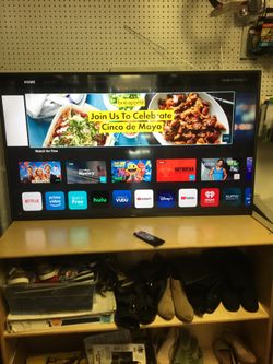 Vizio 55 inches 4 k ultra HD. Smart tv. It’s new