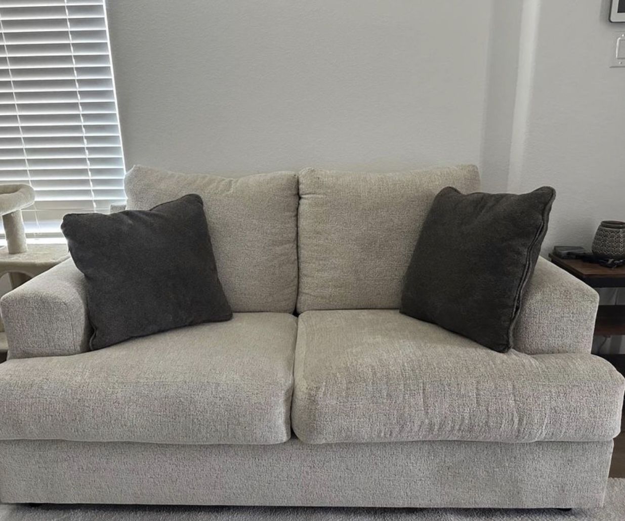 Like New Ashley Soletren Couch And Loveseat