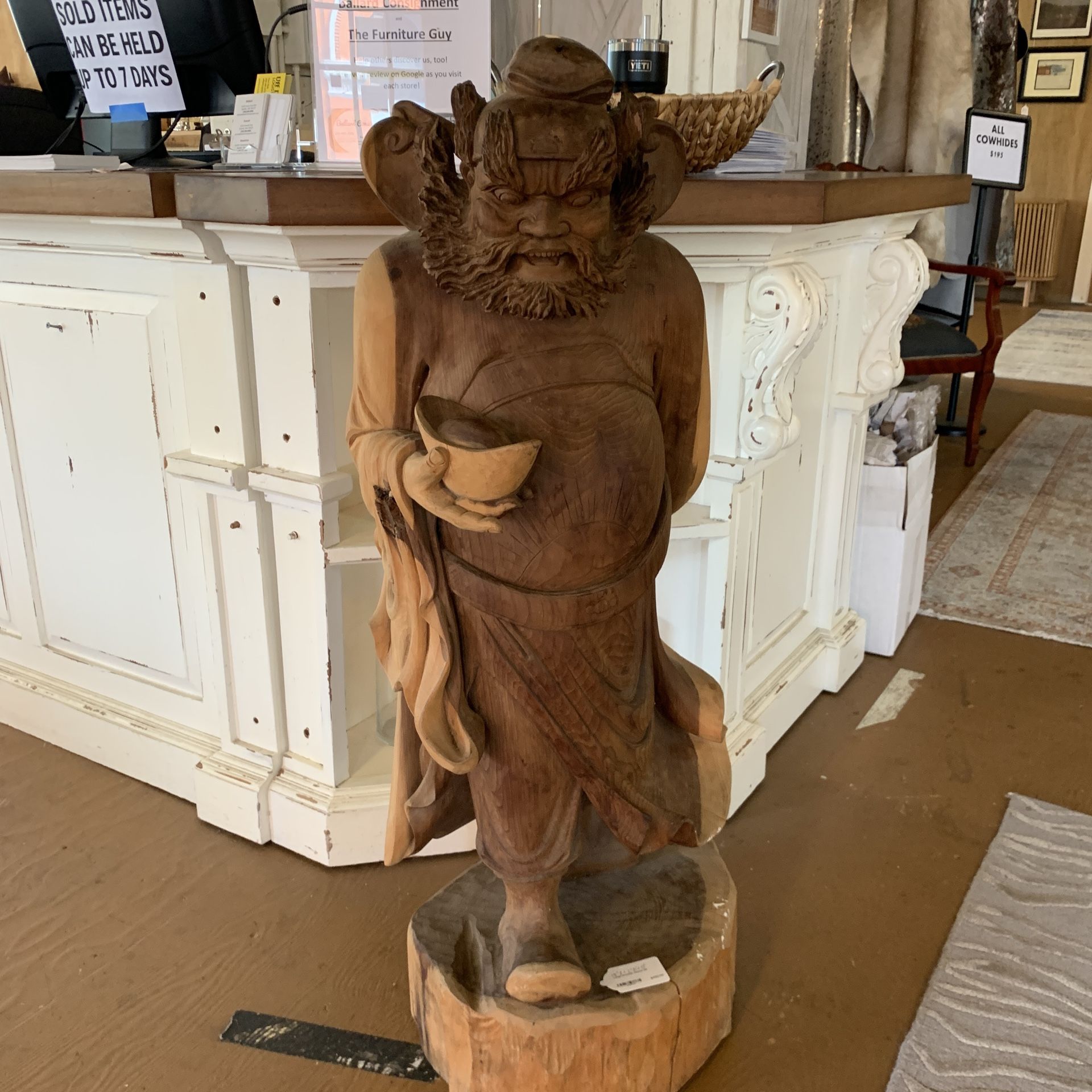 Large Wooden Statue