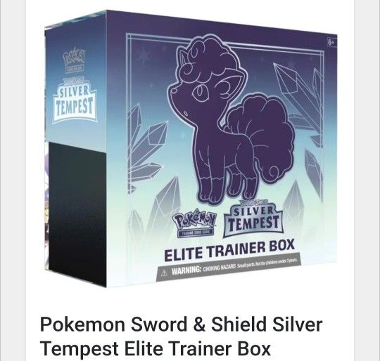 Pokemon Sword & Shield Silver Tempest Elite Trainer Box