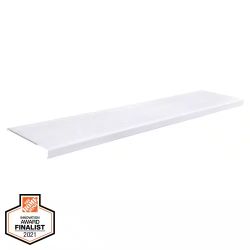 Everbilt - 4 ft. x 12 in. Decorative Shelf Cover - White