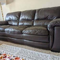 Leather Sofa and Loveseat (2 In total)