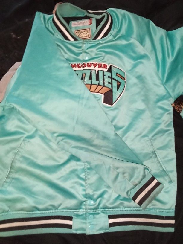 bomber vancouver aqua green grizzlies jacket