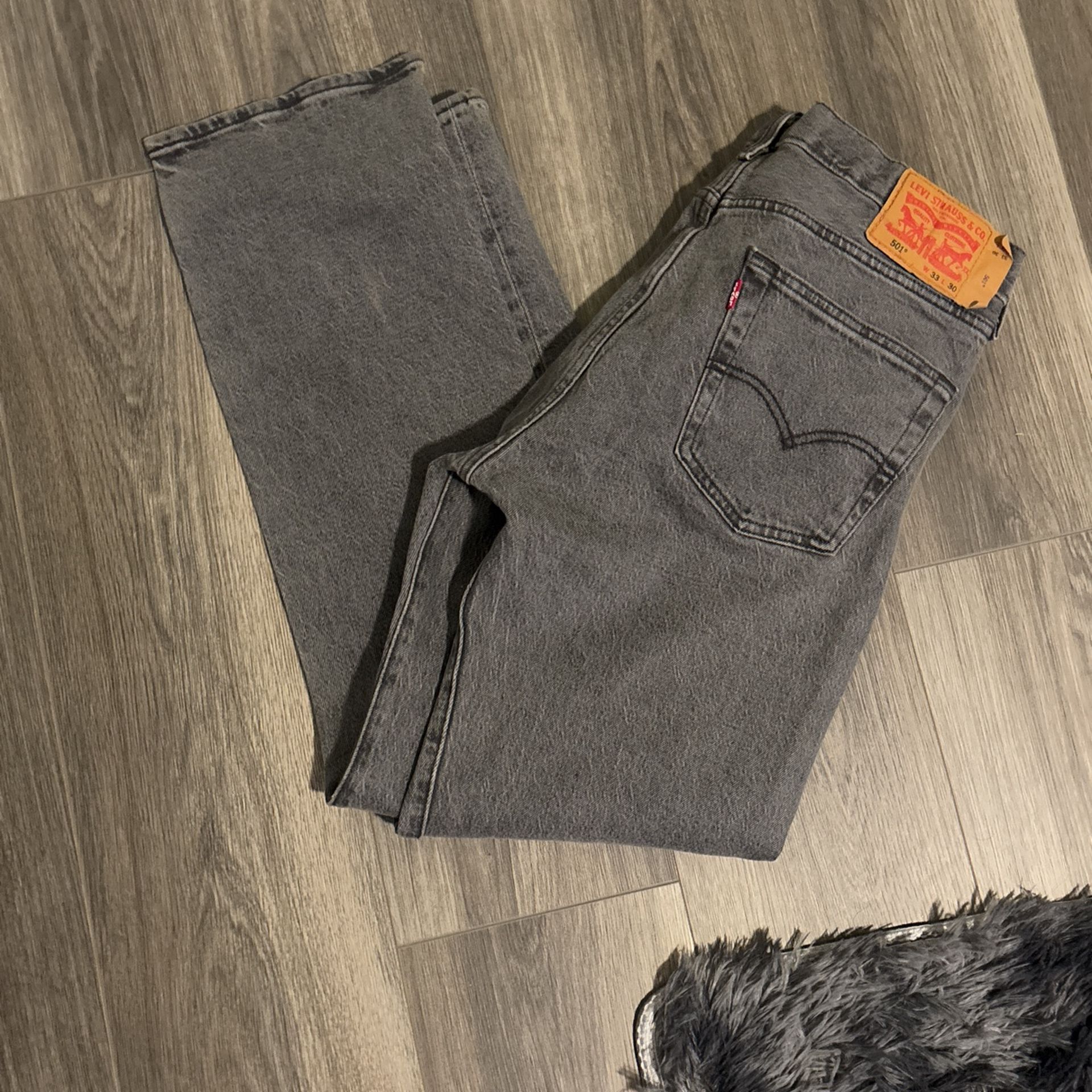 Levi 501 jeans gray