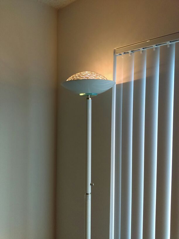 White Floor Lamp Working Great Condition