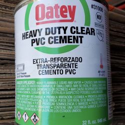 Oatey Heavy Duty Clear PVC Cement (model #31008) Lot Of 3