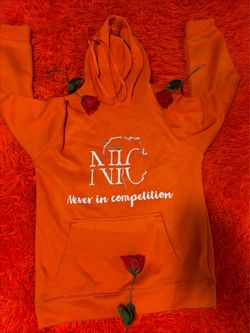 orange hoodie size medium with pants